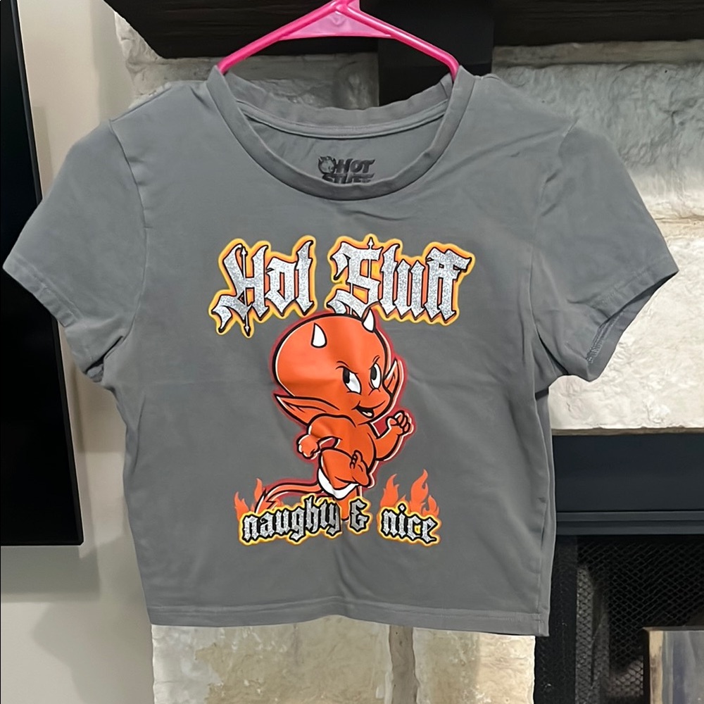 Womans Gray Graphic Tee